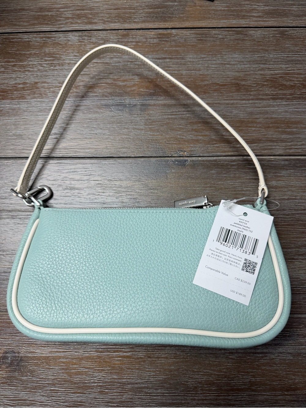 NWT kate spade Kayla Pebbled Leather Convertible Wristlet/Shoulder bag - Picture 2 of 8